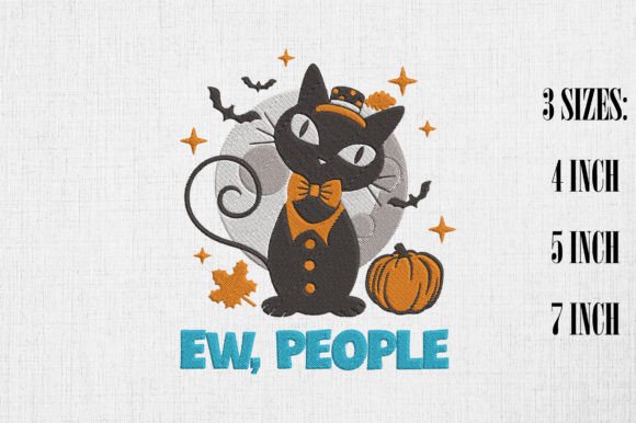 Ew People Black Cat: A Halloween Embroidery Review