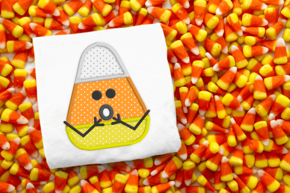 Surprised Candy Corn Applique Review